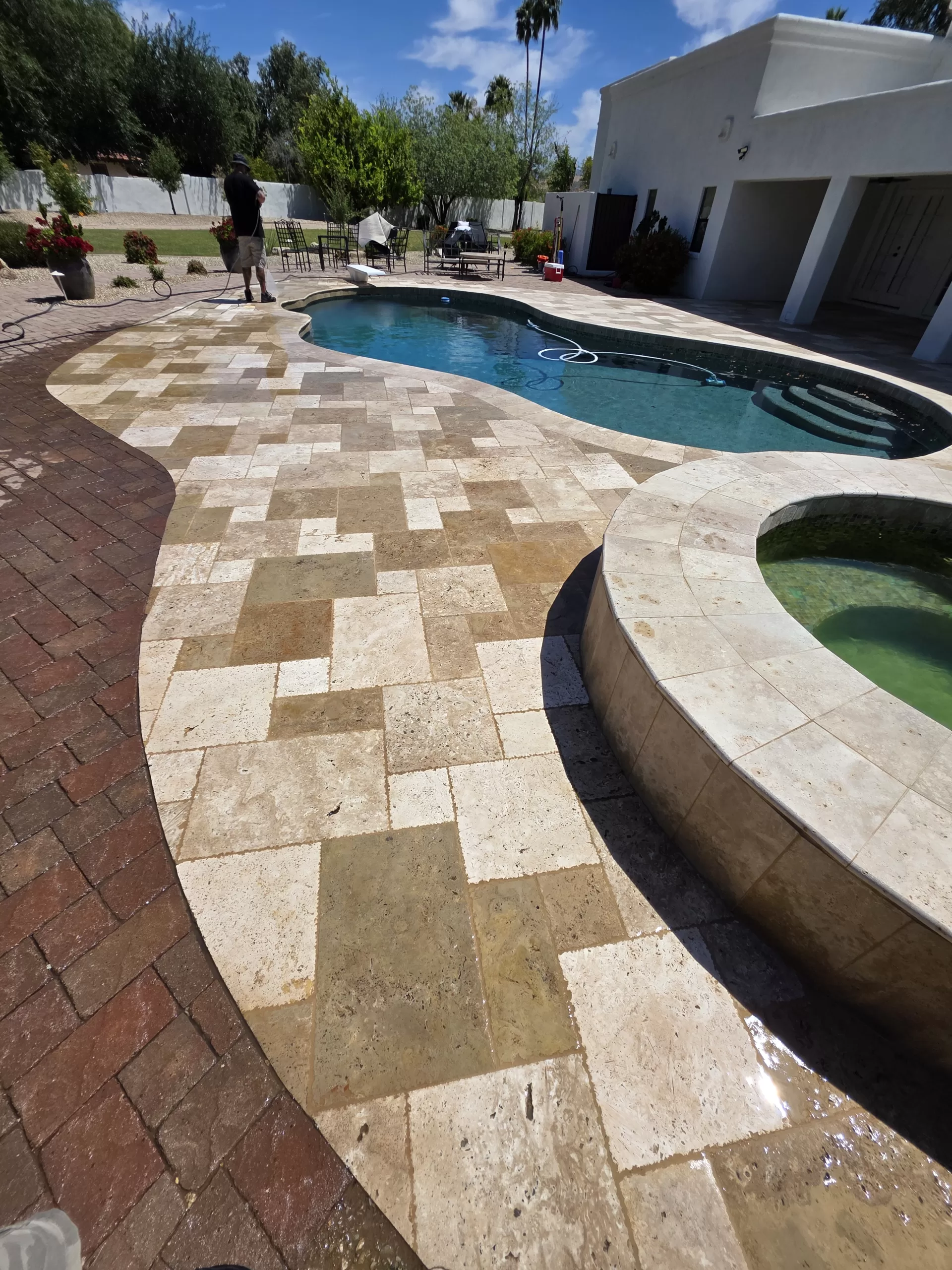 Travertine Cleaning Service Scottsdale