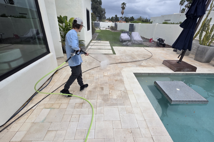 Limestone Pressure Washing in Paradise Valley